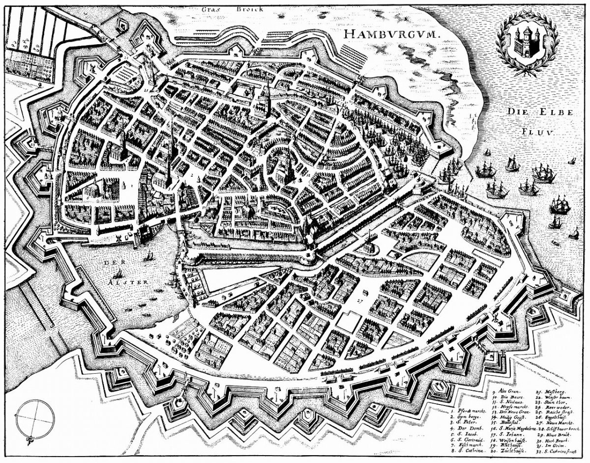 Stich Hamburg 1641.